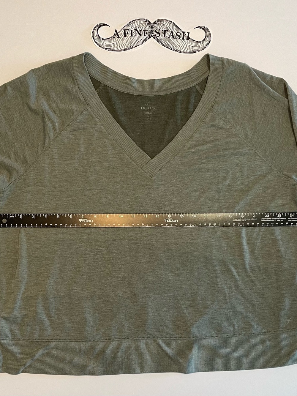 V-Neck Grey Pullover Sweatshirt - Relaxed Lightweight Top
